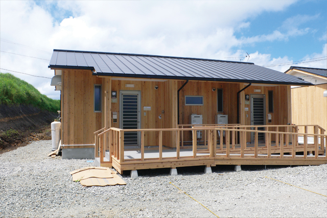 全仮設住宅の完成（産山村）